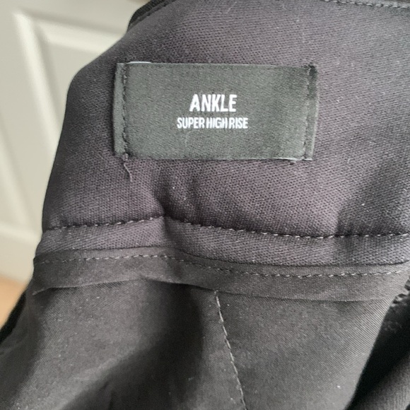 Express Ankle Super High Rise Black Pants - Picture 6 of 8
